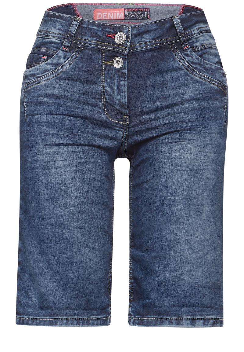 Mittelblaue Jeans Shorts