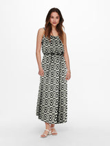 ONLNOVA LIFE VIS STRAP MAXI DRESS AOP