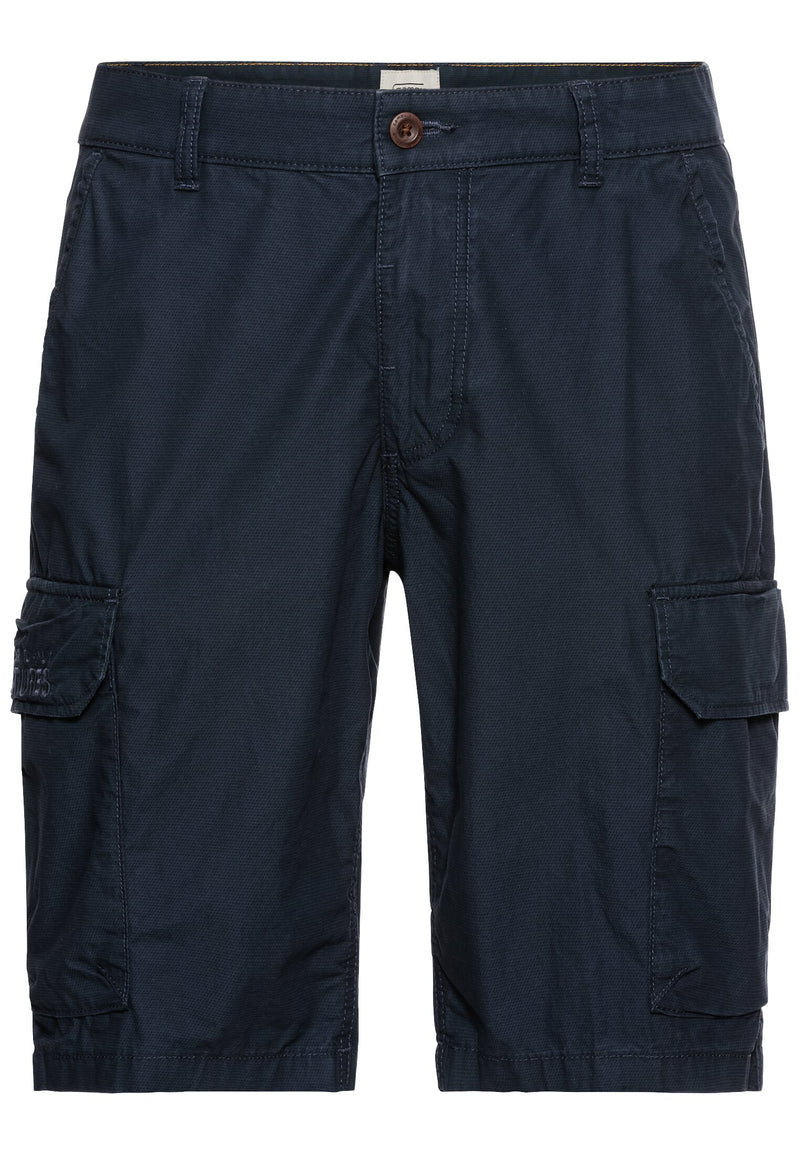 Regular Fit Cargo Shorts mit Minimal Print