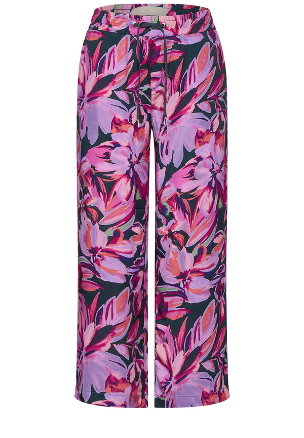 Wide Legs Print Hose