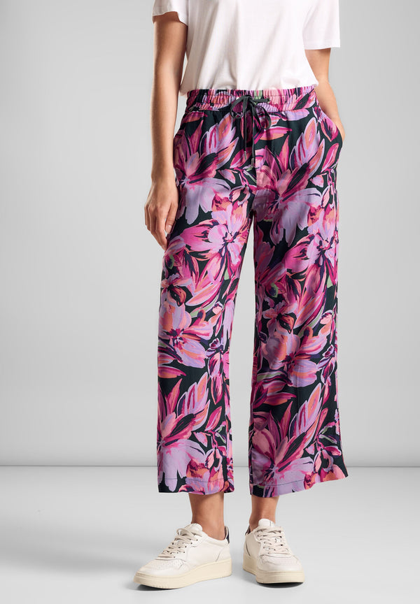 Wide Legs Print Hose