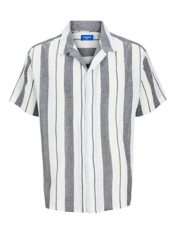 JORLUKE CREPE RESORT STRIPE SHIRT  PLS