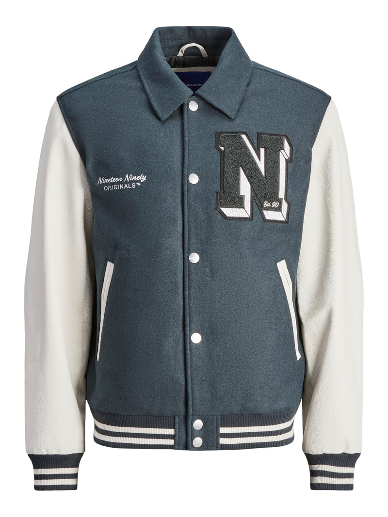 JORCARTER VARSITY WOOL BLEND BOMBER NOOS