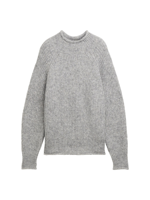 Relaxed Pullover mit Stehkragen