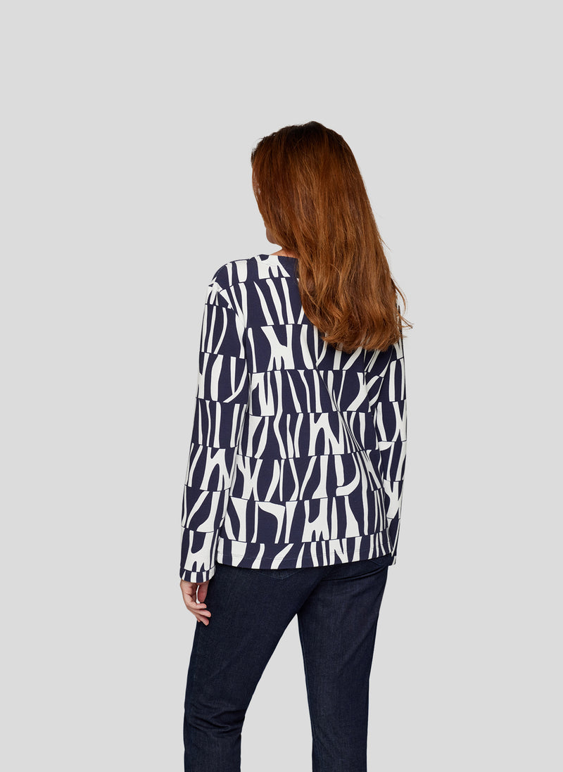 Stylisches Sweatshirt mit Zebramuster