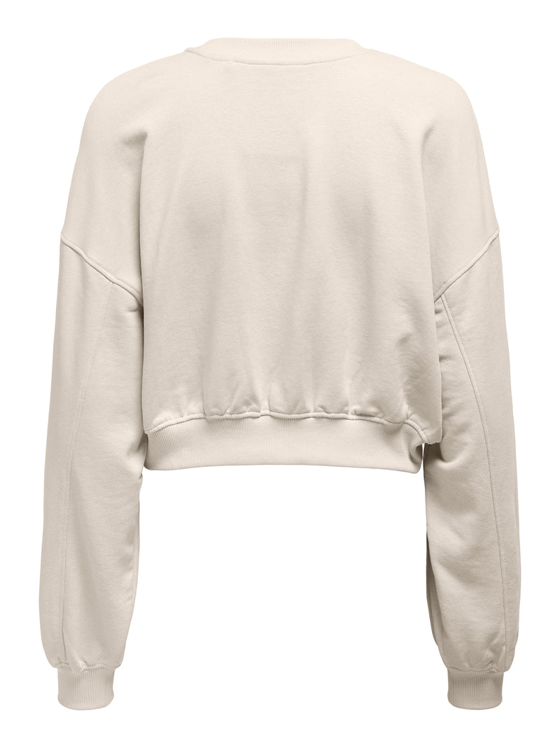 ONLBELLA L/S CROP O-NECK UB CC SWT