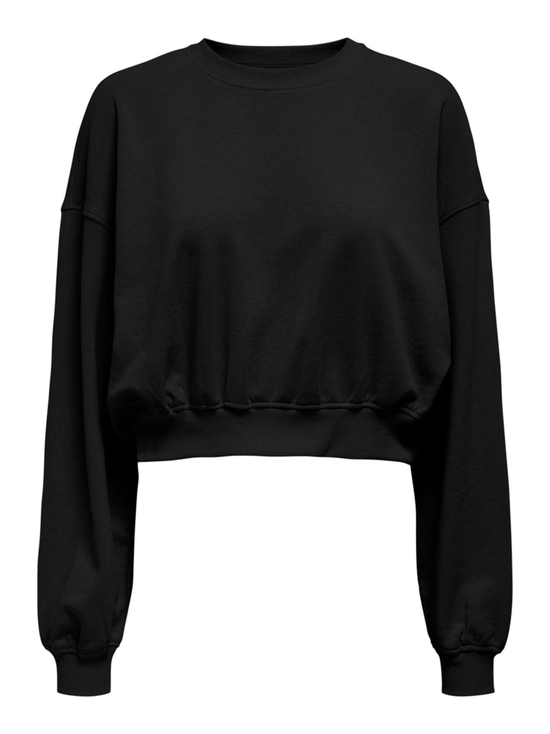 ONLBELLA L/S CROP O-NECK UB CC SWT