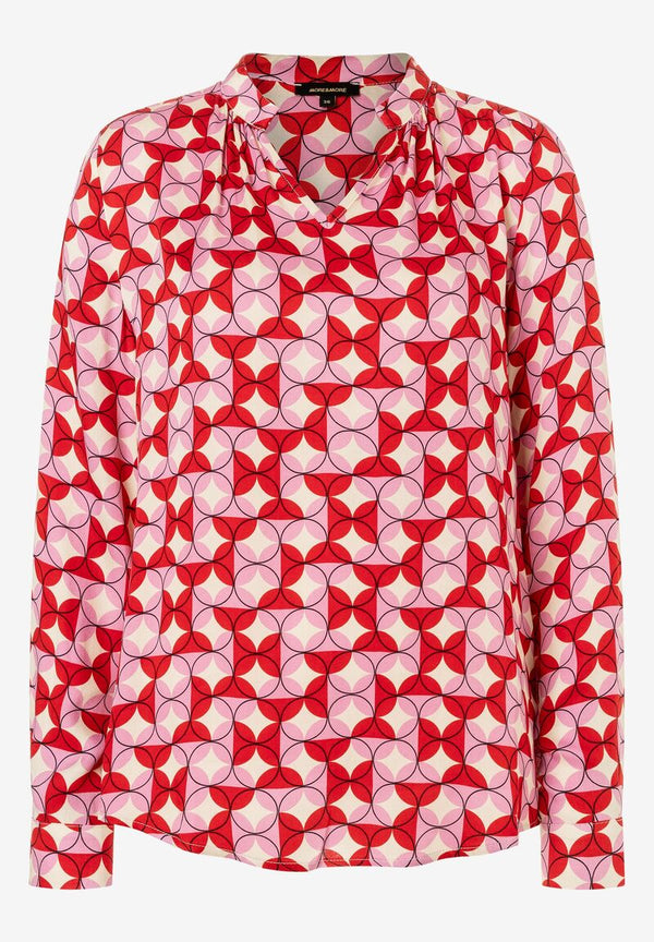 Satinbluse  Print  Frühjahrs-Kollektion