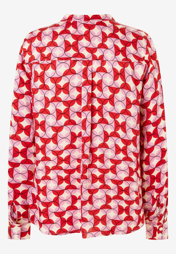 Satinbluse  Print  Frühjahrs-Kollektion