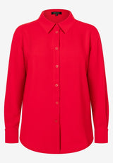 lange Bluse  soft red  Frühjahrs-Kollektion