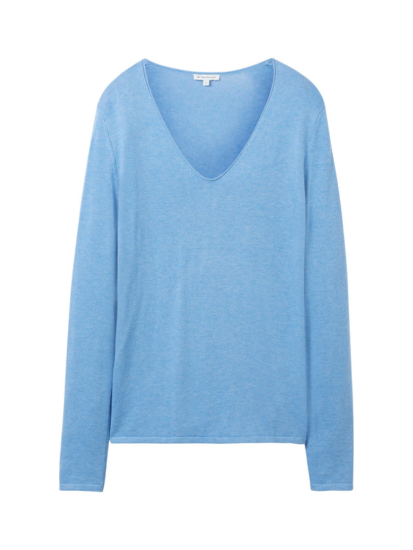 sweater basic v-neck