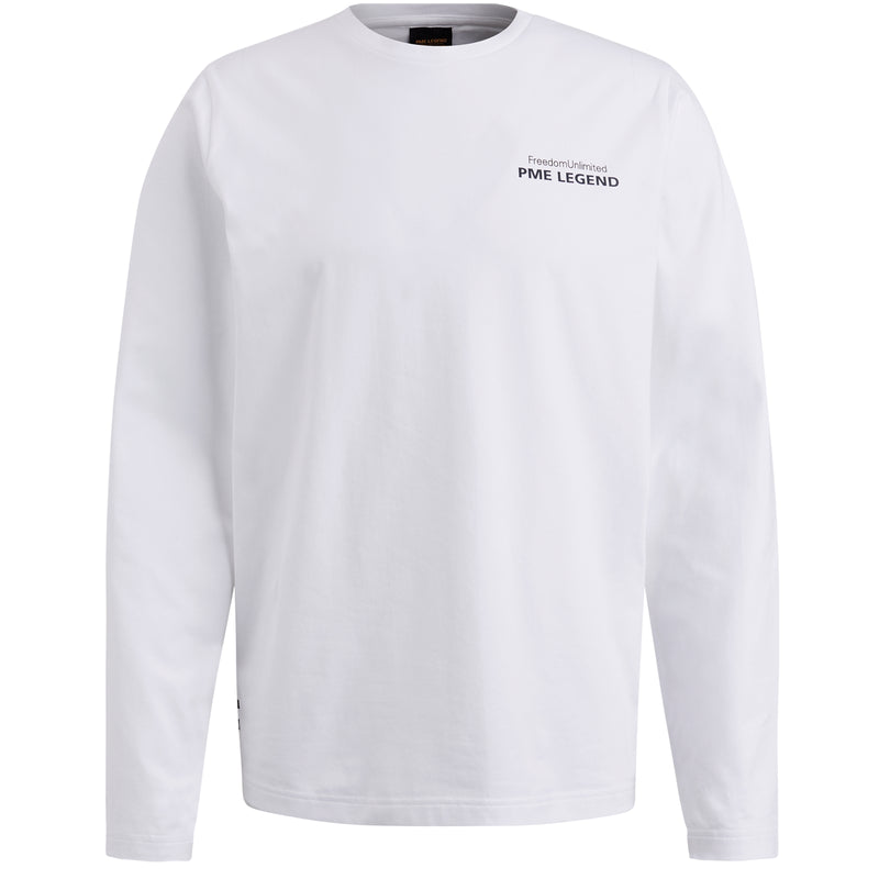 Long sleeve r-neck cotton elastane jersey