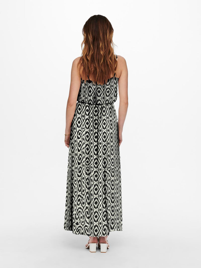 ONLNOVA LIFE VIS STRAP MAXI DRESS AOP